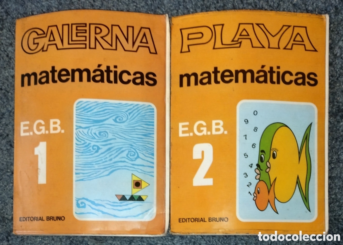 Gebrauchte B&uuml;cher: 2 LIBROS DE TEXTO de MATEM&Aacute;TICAS editorial BRU&Ntilde;O a&ntilde;o 1981: 1&deg; EGB y 2&deg; EGB ver fotos y descripci&oacute;n.