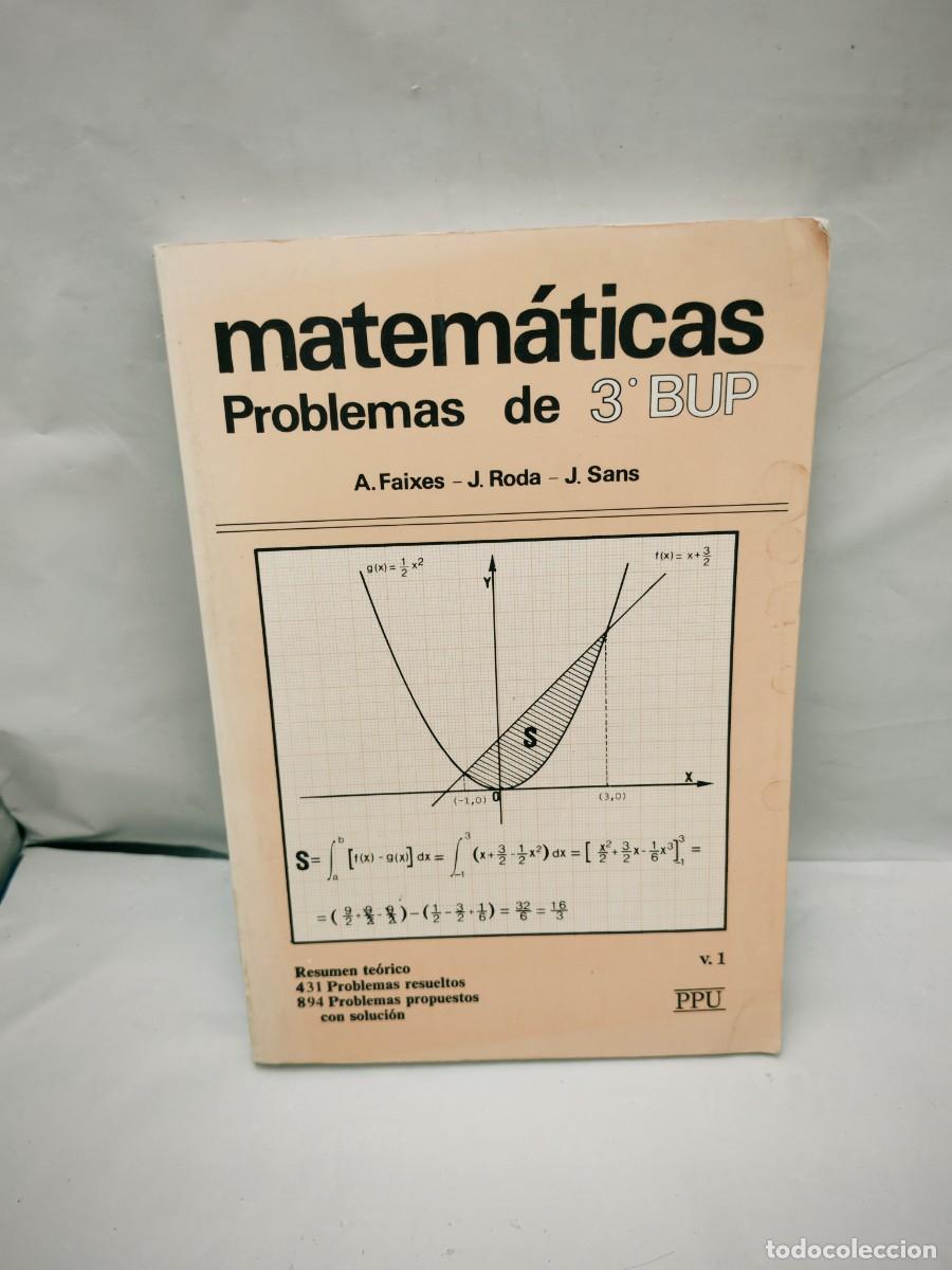 Libros de segunda mano: MATEM&Aacute;TICAS. Problemas de 3 (Tercero) de BUP, Tomo I - Foto 1