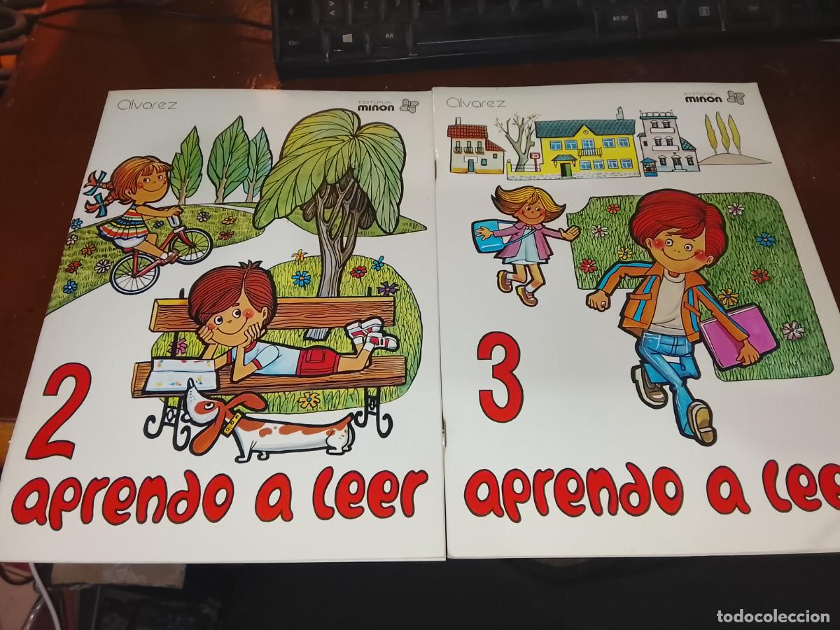 Libros de segunda mano: Lote 2 Cartillas Aprendo a Leer Niveles 2 y 3-Antonio &Aacute;lvarez-Editorial Mi&ntilde;&oacute;n 1978 -NUEVAS SIN USAR
