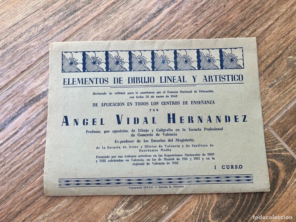 Libros de segunda mano: ELEMENTOS DE DIBUJO LINEAL Y ART&Iacute;STICO - ANGEL VIDAL HERN&Aacute;NDEZ