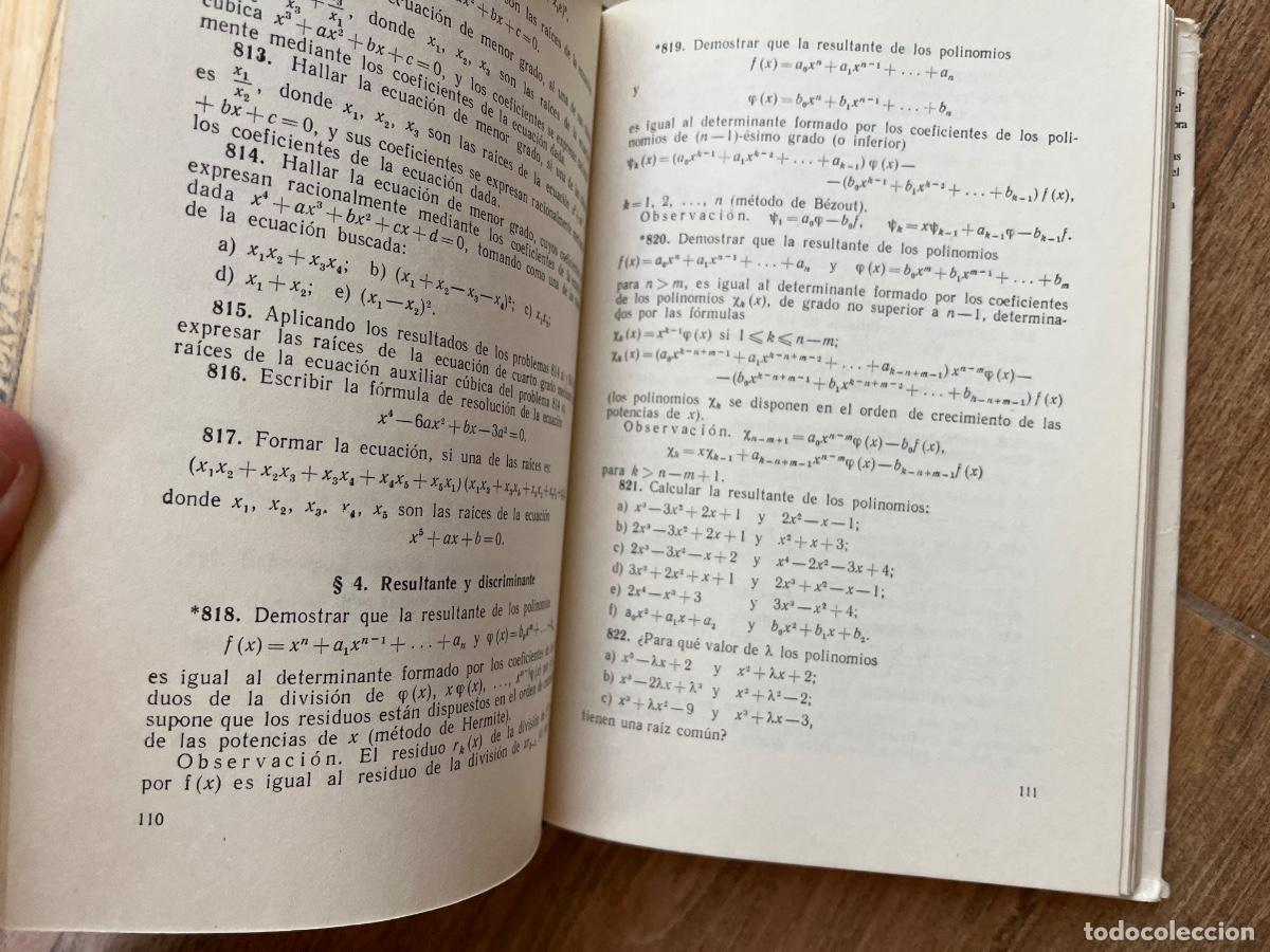 Libros de segunda mano: Problemas de &aacute;lgebra superior. D. Faddieev, I. Sominski - Foto 6