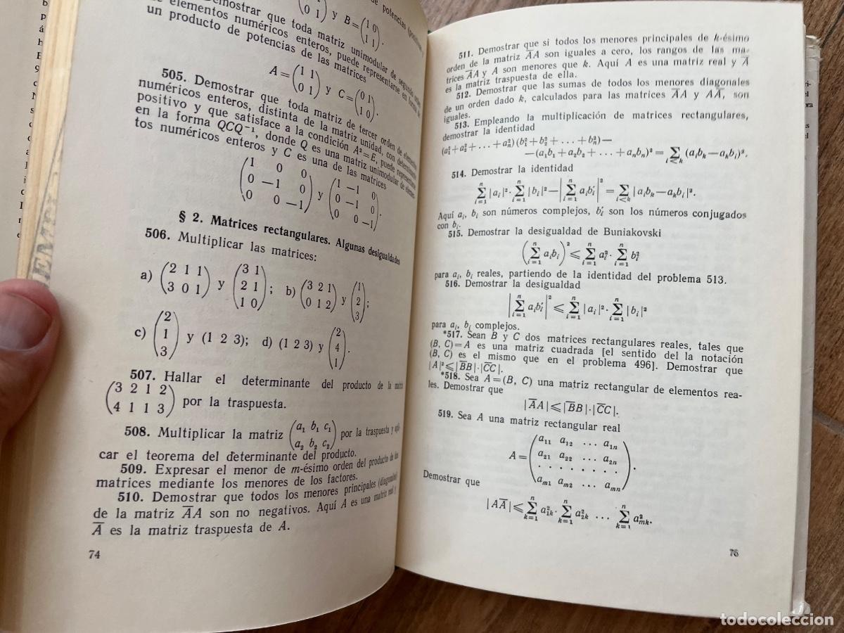 Libros de segunda mano: Problemas de &aacute;lgebra superior. D. Faddieev, I. Sominski - Foto 9