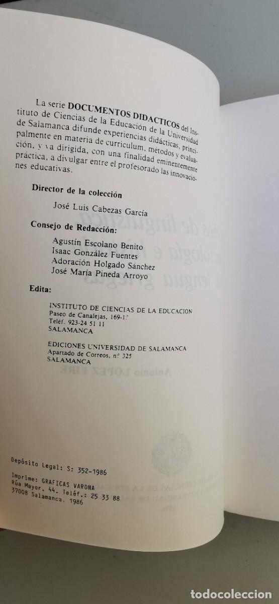 Libros de segunda mano: Estudios de ling&uuml;&iacute;stica, dialectolog&iacute;a e historia de la lengua griegas. Antonio L&oacute;pez Eire - Foto 4