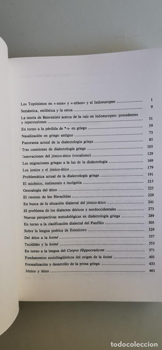 Libros de segunda mano: Estudios de ling&uuml;&iacute;stica, dialectolog&iacute;a e historia de la lengua griegas. Antonio L&oacute;pez Eire - Foto 6
