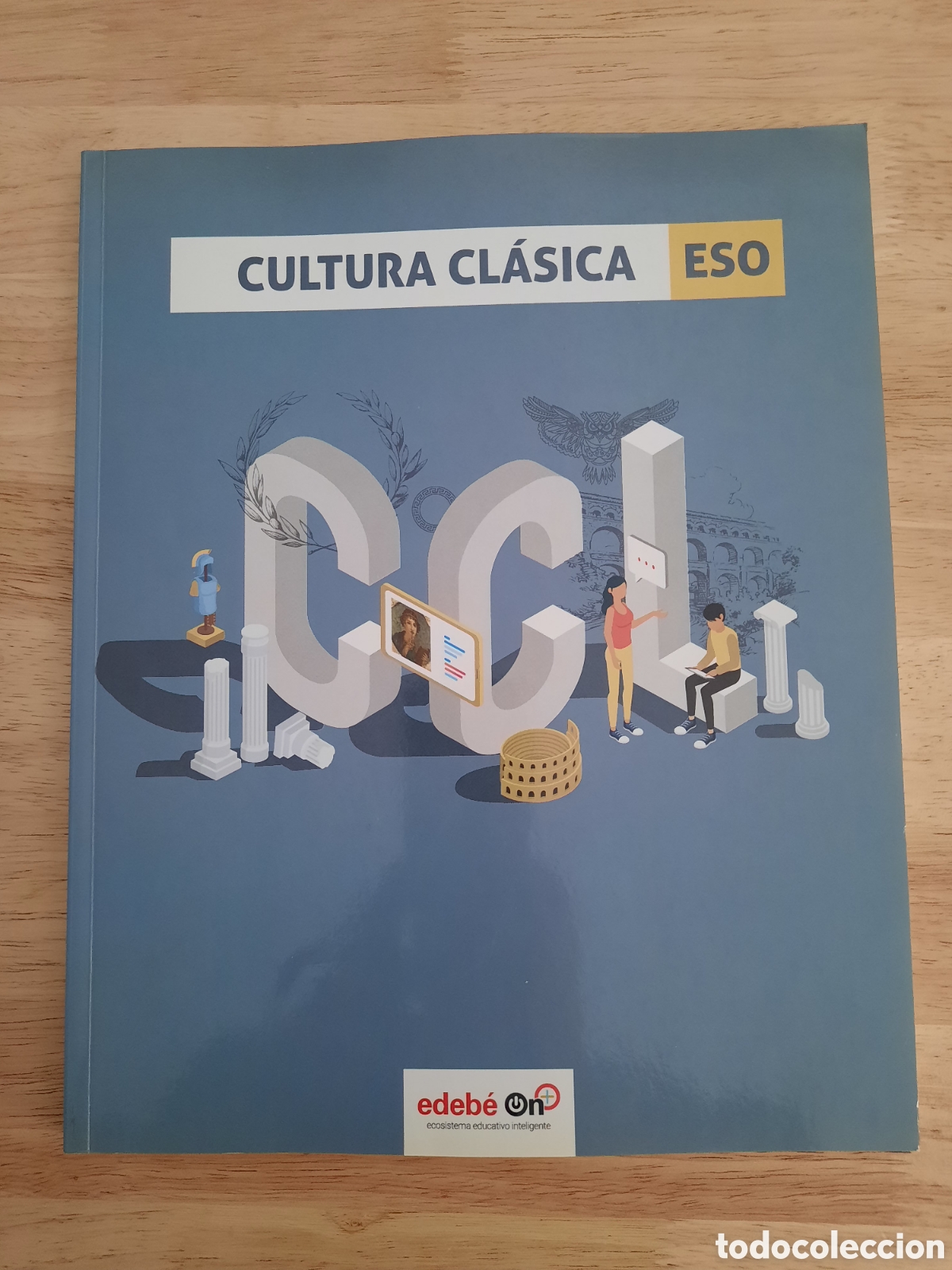 Libros de segunda mano: Libro de texto CULTURA CL&Aacute;SICA ESO, EDEBE ISBN 9788468347998