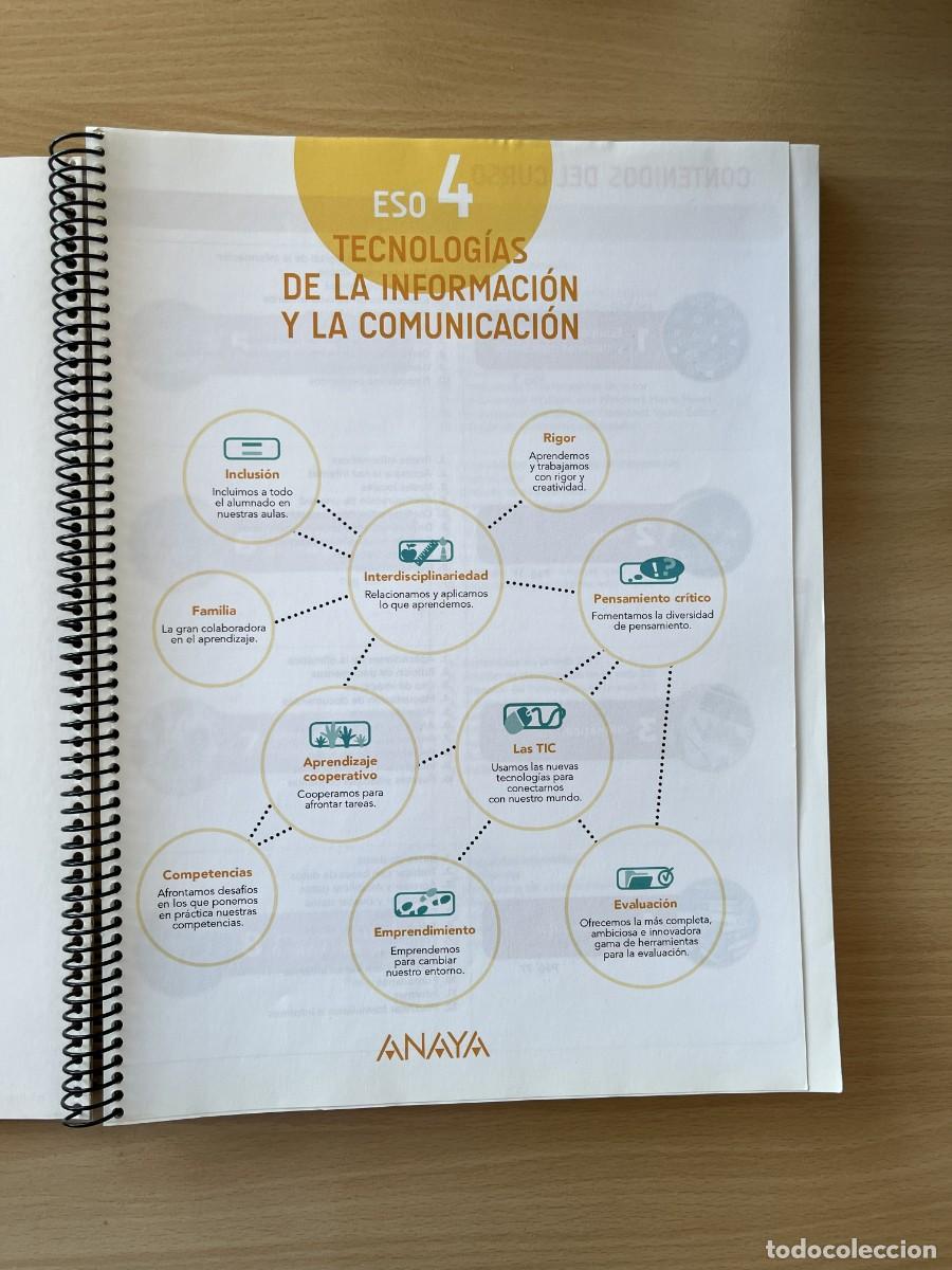 Libros de segunda mano: Libro TIC 4&ordm; ESO Anaya Educaci&oacute;n 2016 - Foto 2