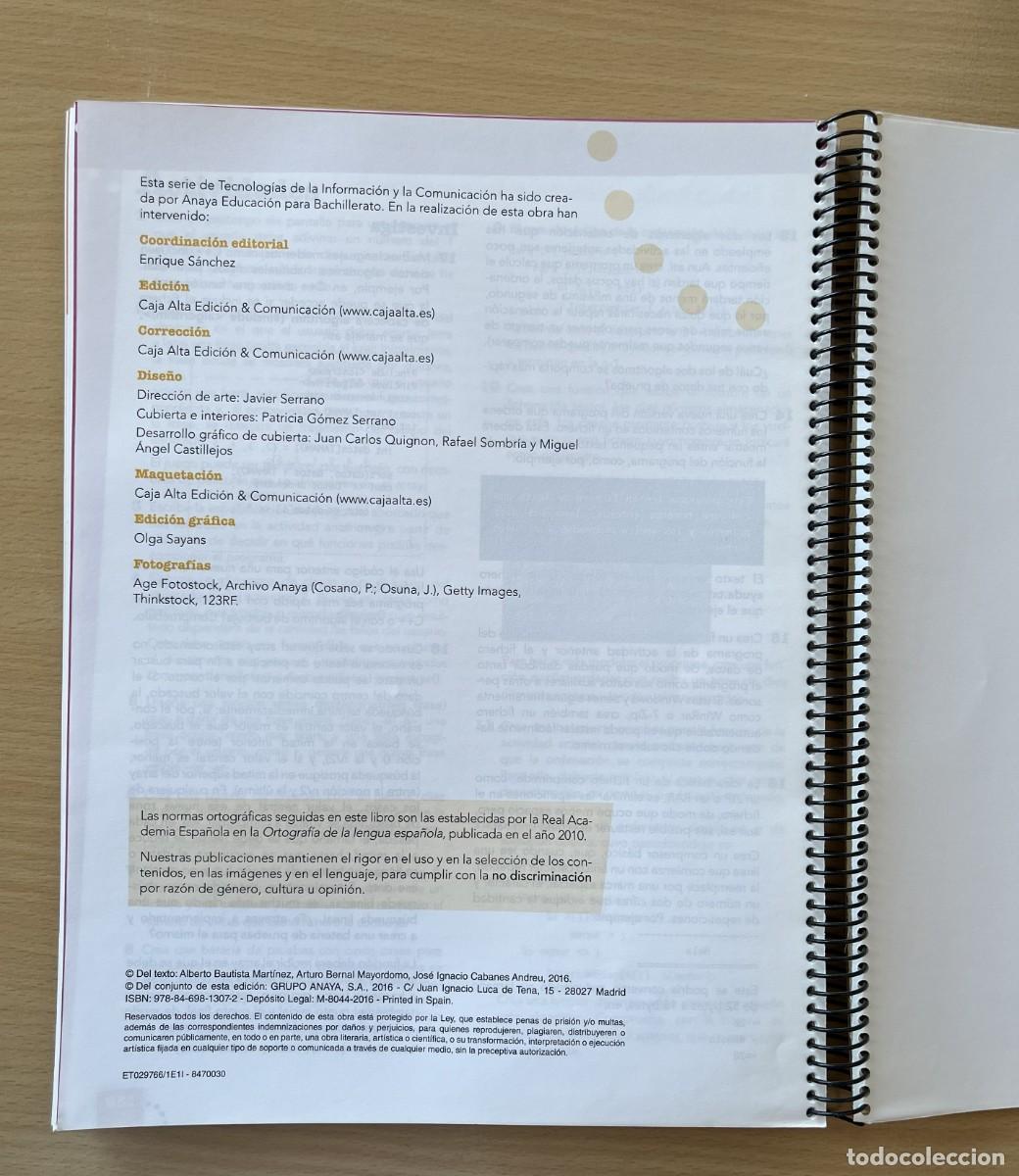 Libros de segunda mano: Libro TIC 2&ordm; Bachillerato Anaya 2016 - Foto 8