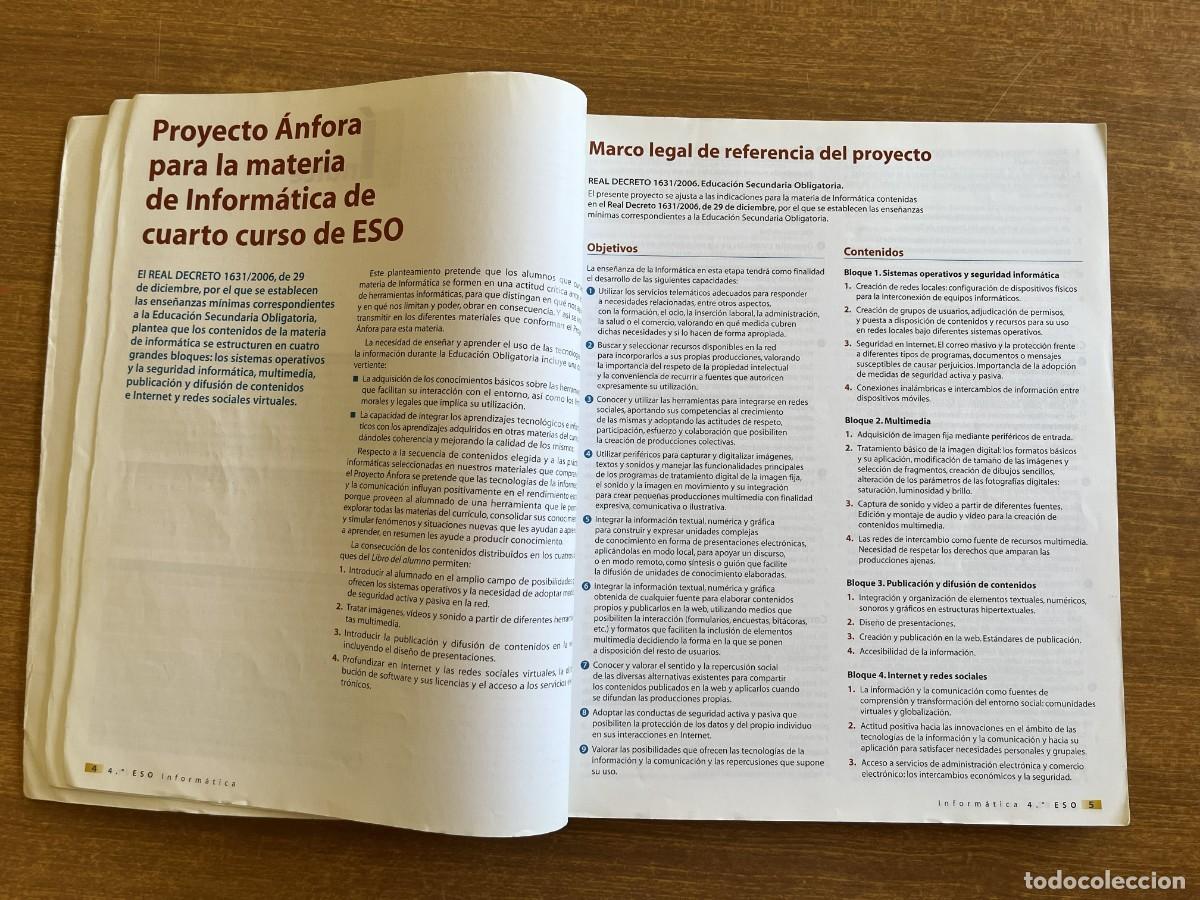 Libros de segunda mano: Pack Libros Inform&aacute;tica 4 ESO Oxford - Foto 4