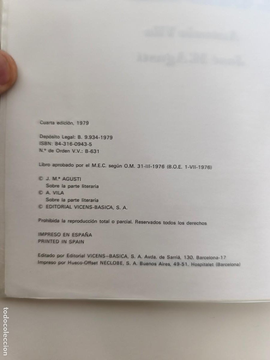 Libros de segunda mano: Matem&aacute;ticas Orbe 5 &ndash; E.G.B. de 1979 - Foto 3