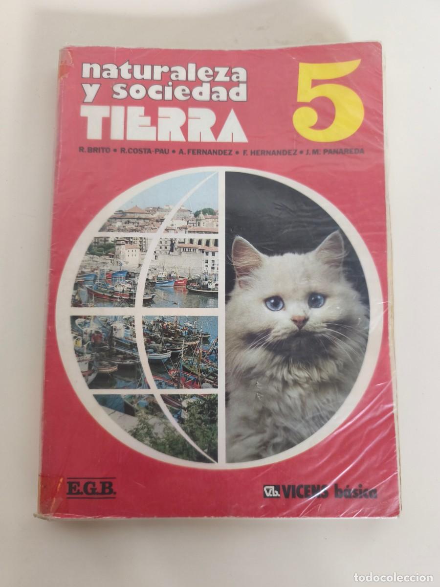 Libros de segunda mano: Libro naturaleza y sociedad tierra 5 egb 1981
