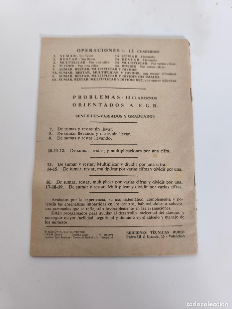 Libros de segunda mano: Cuaderno problemas rubio 14, 1978 - Foto 2