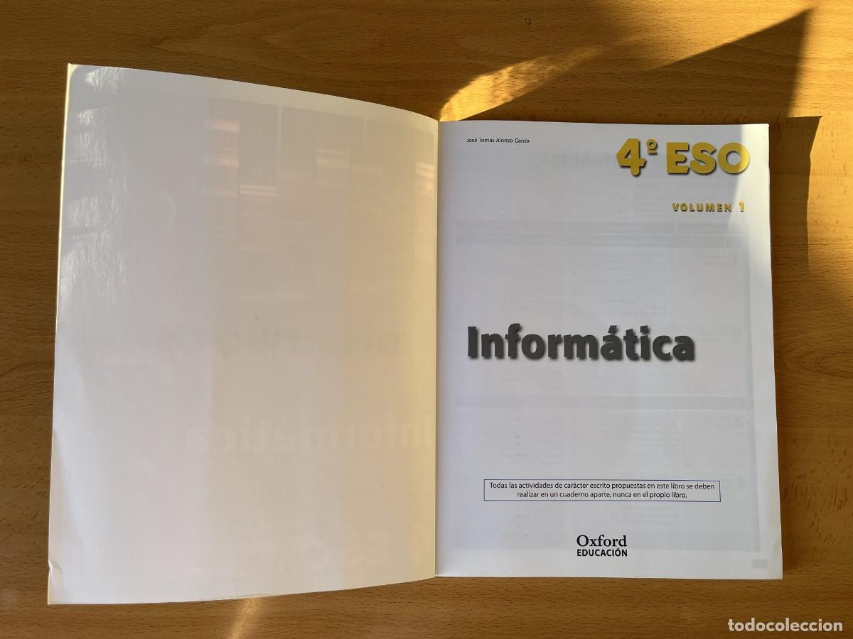 Libros de segunda mano: Pack Inform&aacute;tica 4&ordm; ESO Oxford Adarve - Foto 3