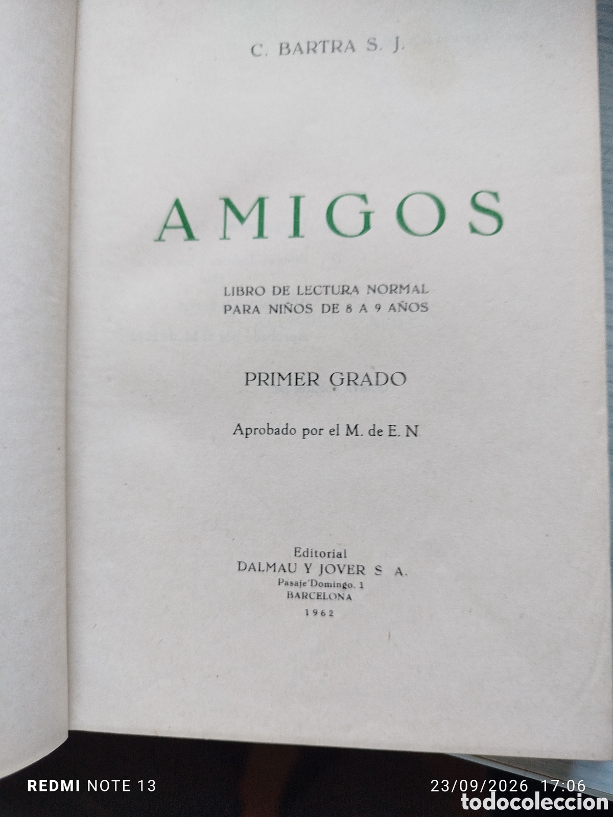 Libros de segunda mano: Libro colegio amigos 1962 - Foto 3