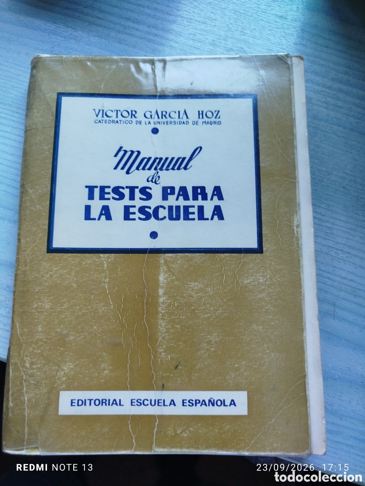 Libros de segunda mano: Manual de test para la escuela