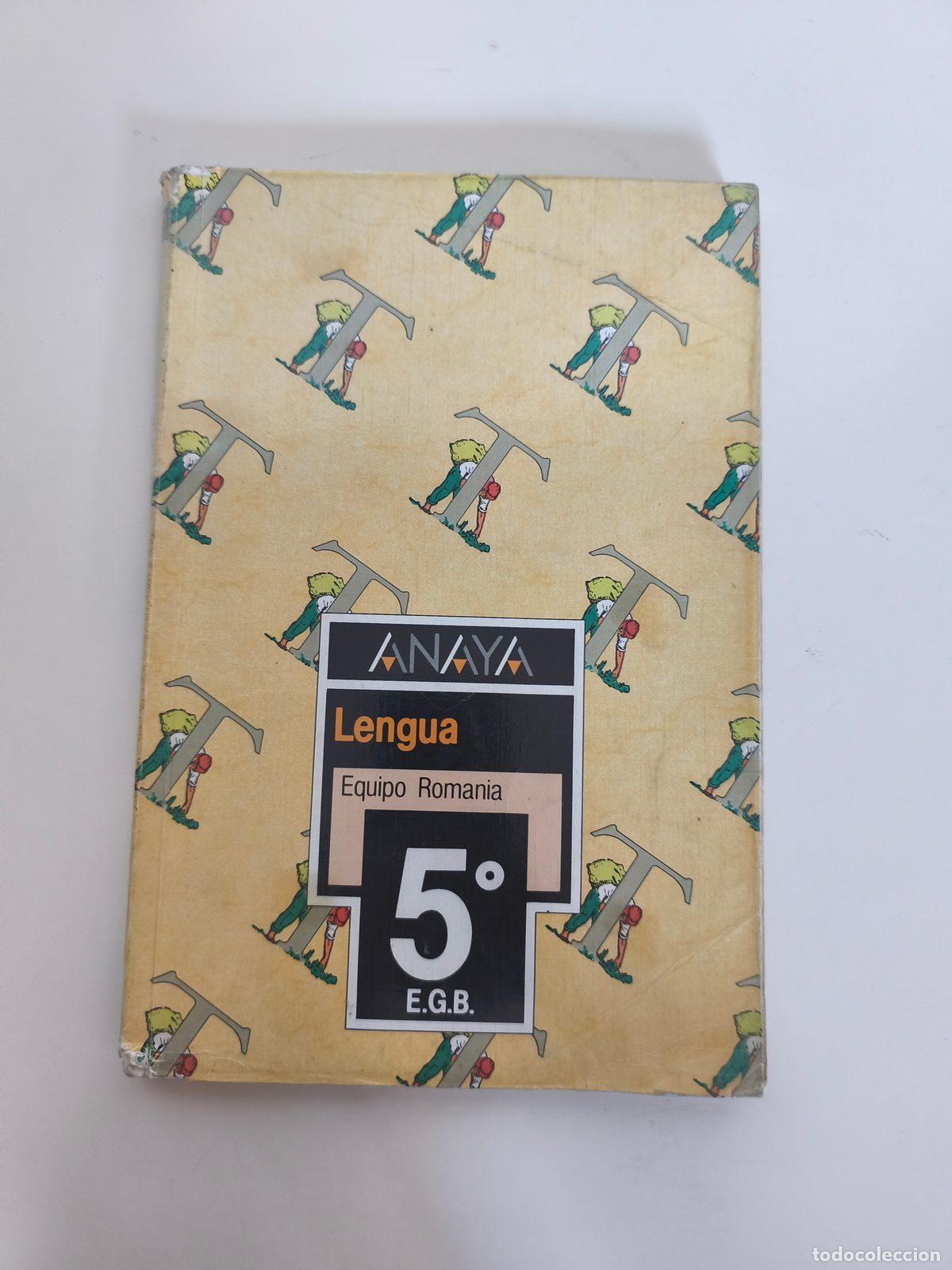 Libros de segunda mano: Libro Lengua 5 EGB Equipo Romania Anaya