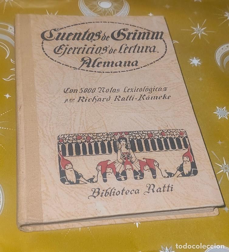 Libros de segunda mano: Cuentos de Grimm &ndash; Libro de texto para aprender alem&aacute;n &ndash; Ratti-K&auml;mcke 1941 &ndash; Con manuscritos a&ntilde;adido