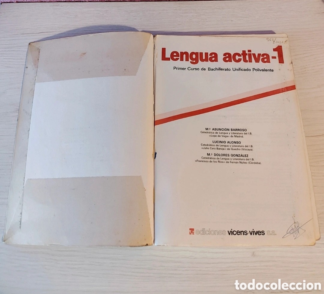 Libros de segunda mano: Libro lengua primero de BUP - Foto 2