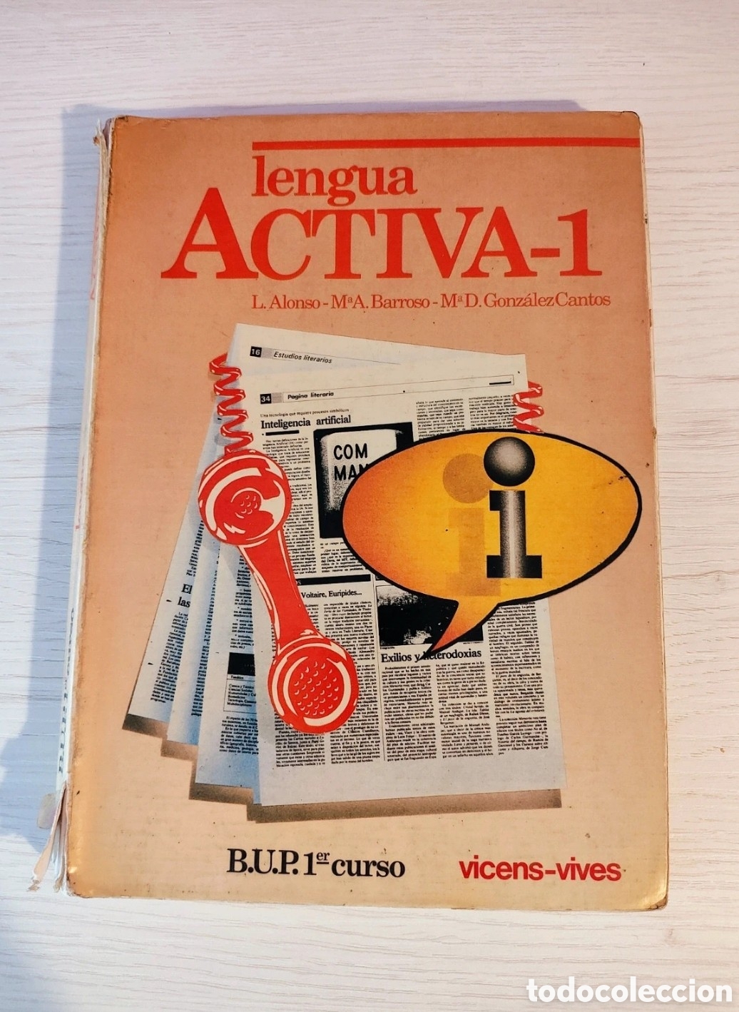 Libros de segunda mano: Libro lengua primero de BUP