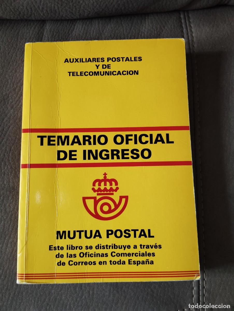 Libros de segunda mano: CORREOS, CUERPO DE AUXILIARES POSTALES, TEMARIO OFICIAL DE INGRESO 1994, MUTUA POSTAL, Env&iacute;o gratis