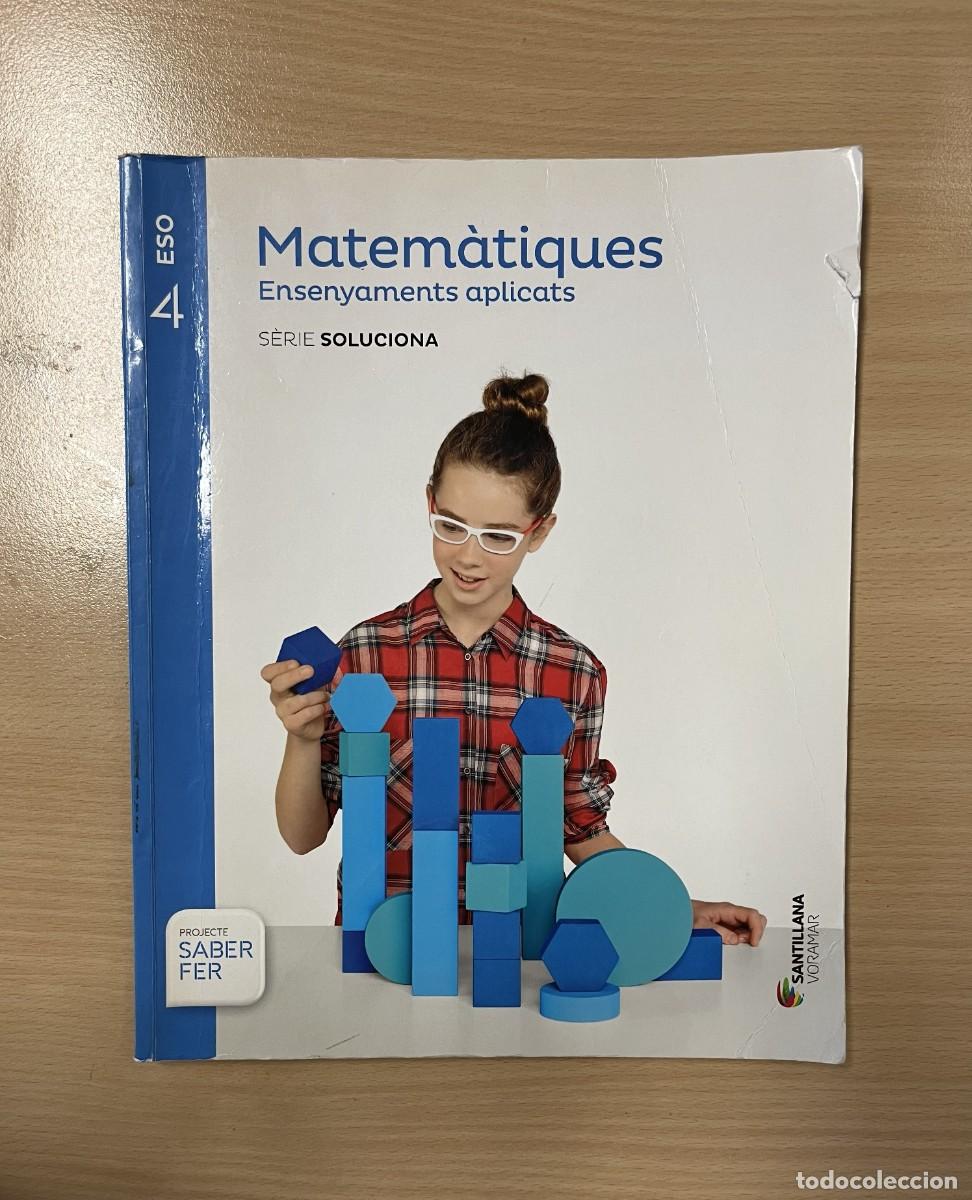 Libros de segunda mano: Matem&agrave;tiques 4ESO Llibre Santillana