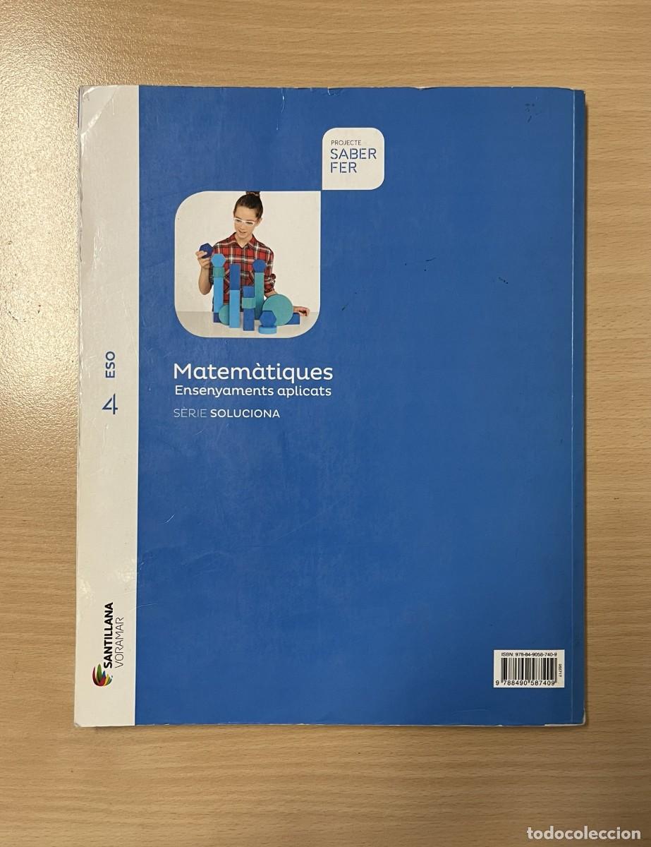 Libros de segunda mano: Matem&agrave;tiques 4ESO Llibre Santillana - Foto 8
