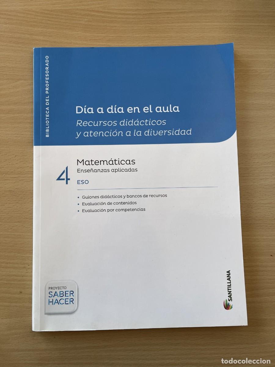 Libros de segunda mano: Matem&aacute;ticas 4 ESO Recursos Santillana