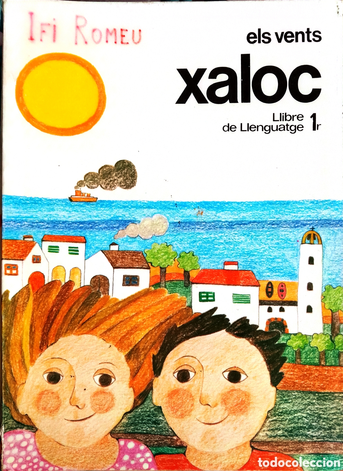Libros de segunda mano: Libro &rdquo;Xaloc Llenguatge&rdquo; 1r EGB Els Vents Vintage 80s
