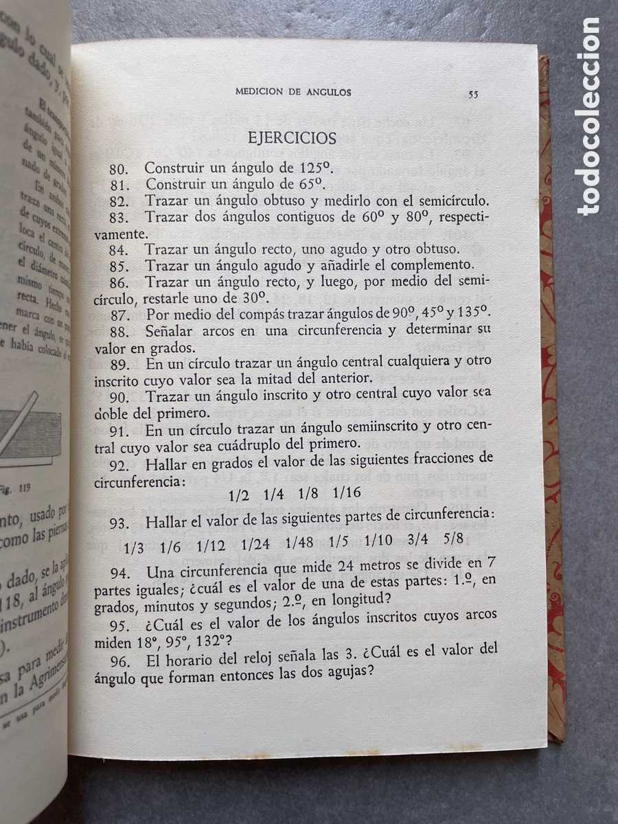 Libros de segunda mano: Libro escolar. Geometr&iacute;a segundo grado. Edelvives. 1941. - Foto 4