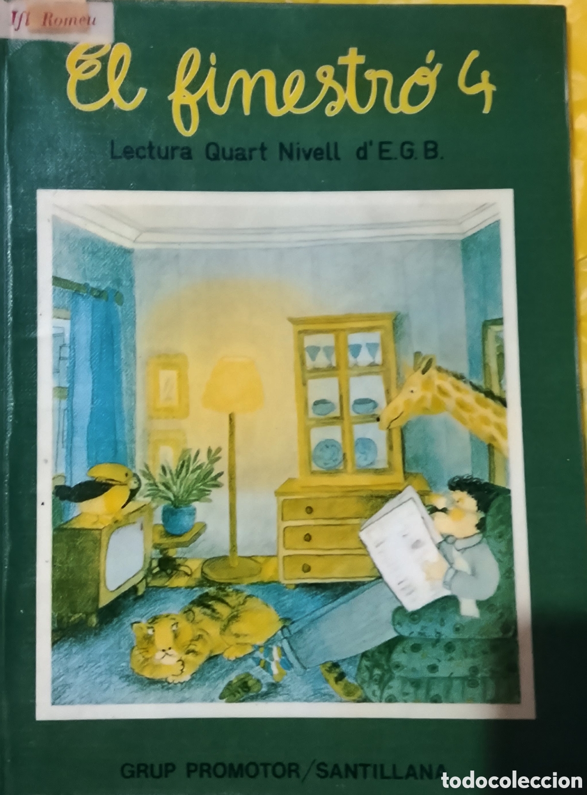 Libros de segunda mano: Libro &rdquo;El Finestr&oacute; 4&rdquo; 4&ordm; EGB Ed. Vicens Vives Ventana Verde Vintage