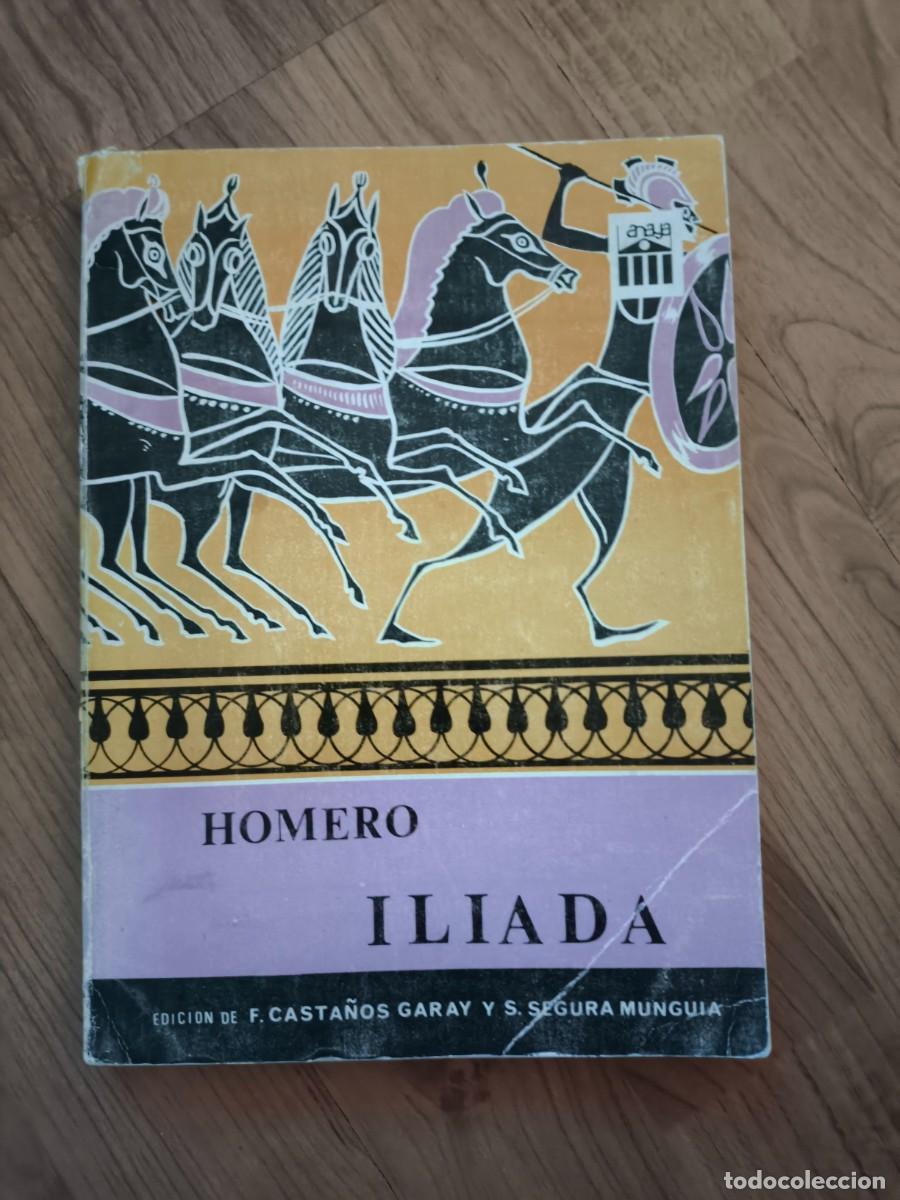 Libros de segunda mano: Libro de texto Homero -Iliada