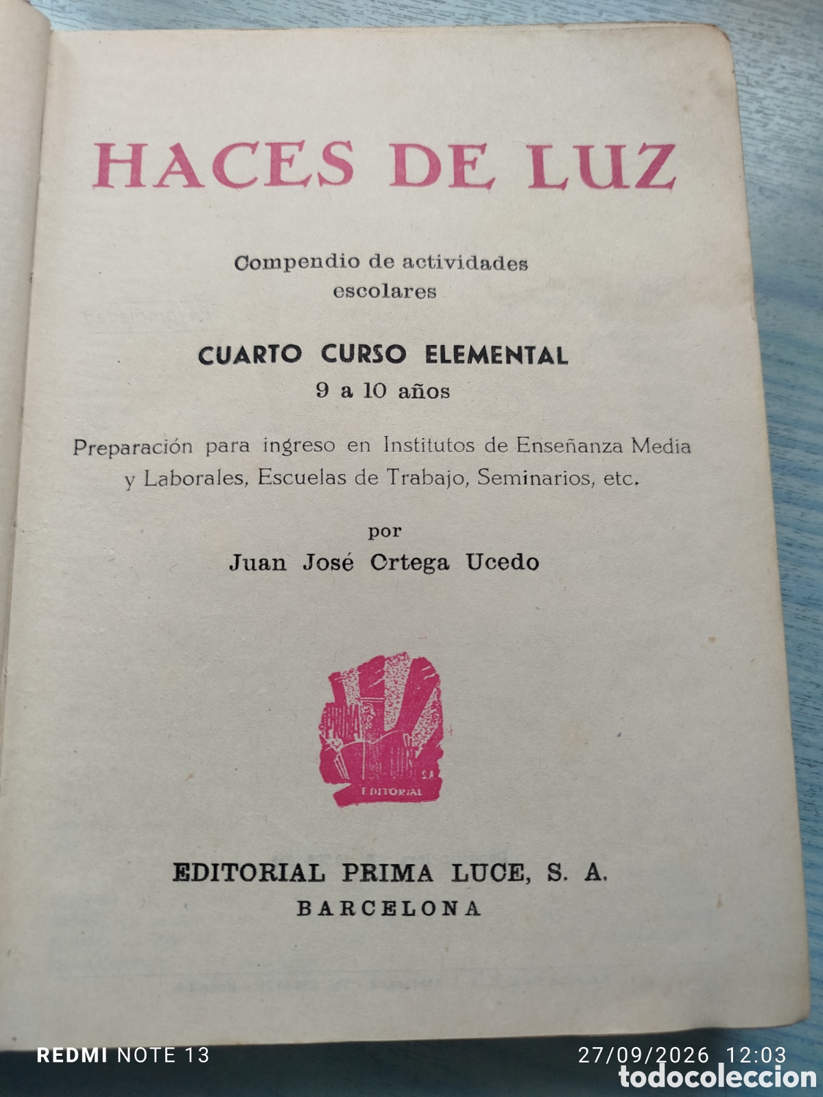Libros de segunda mano: Libro escuela haces de luz 5 - Foto 3