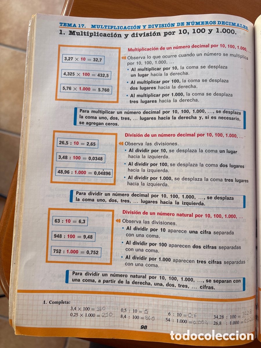 Libros de segunda mano: Libro matematicas 5 Santillana - Foto 3