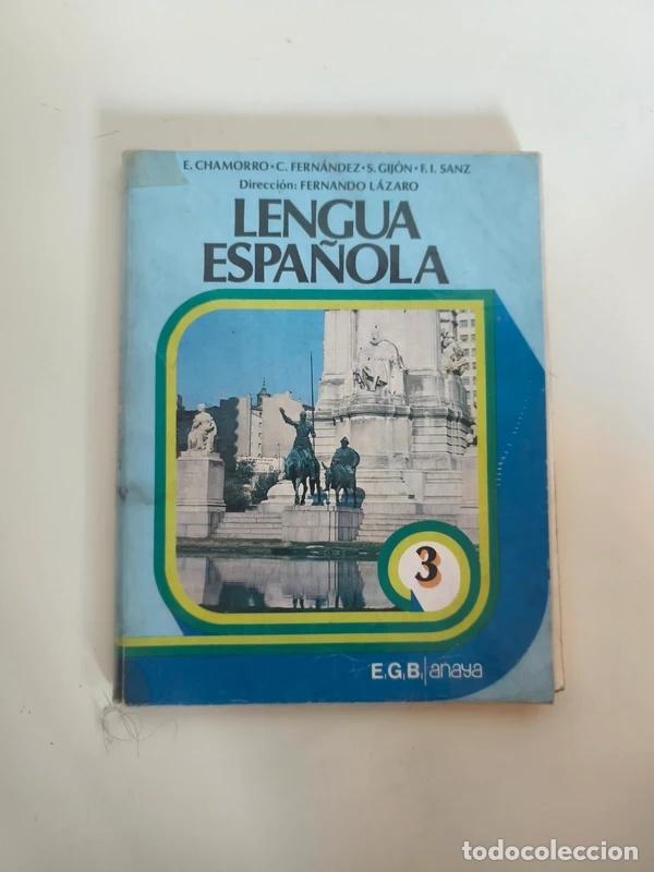 Libros de segunda mano: Libro Lengua Espa&ntilde;ola 3 EGB Anaya 1978