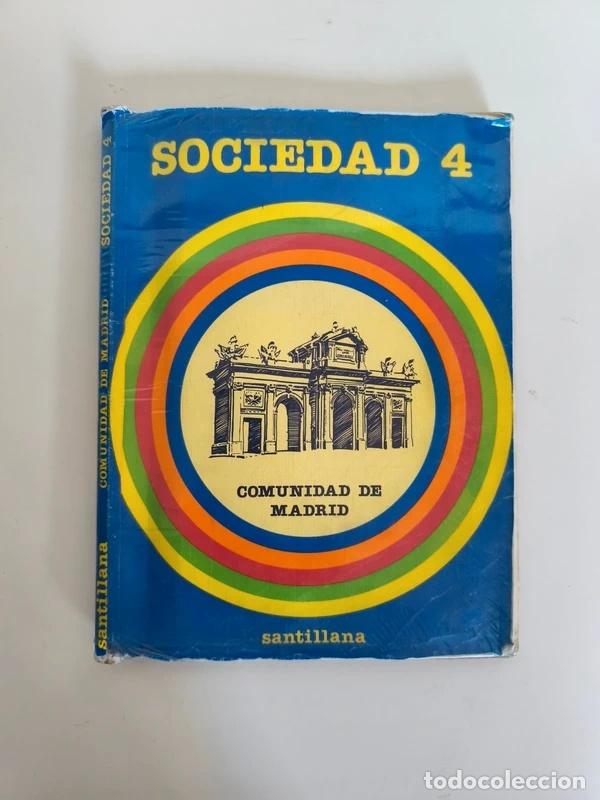 Libros de segunda mano: Libro Sociedad 4 EGB Comunidad de Madrid Santillana