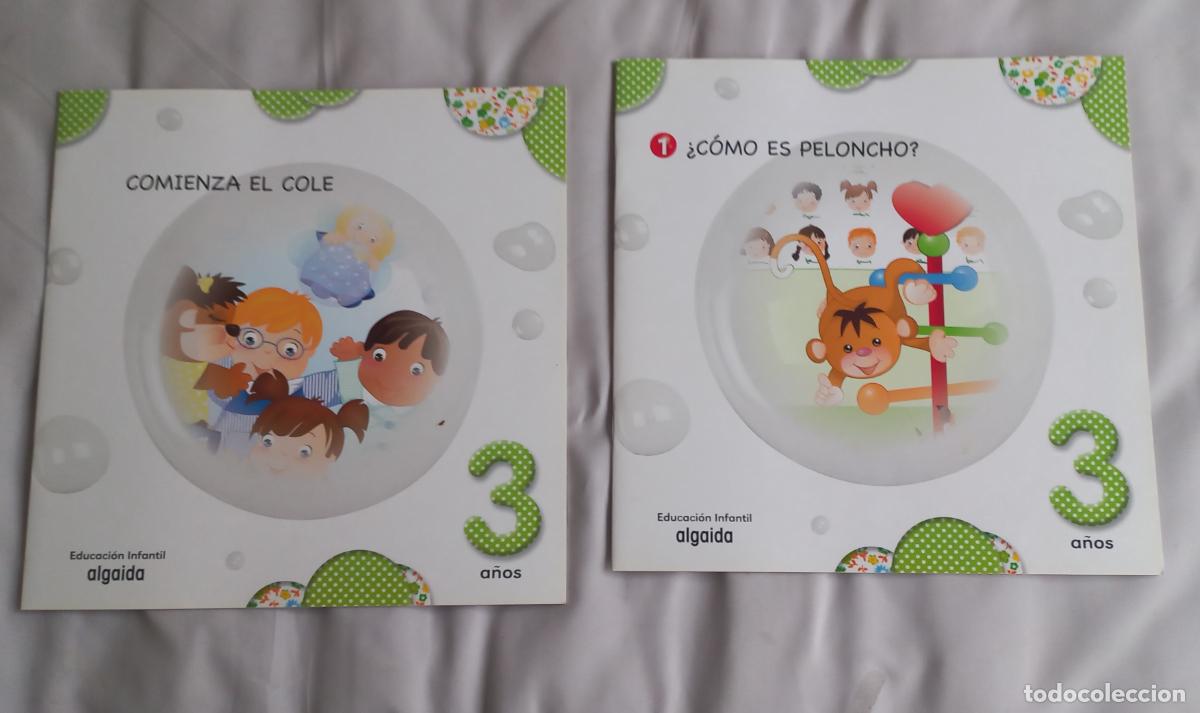 Libros de segunda mano: Comienza el Cole - &iquest;como es Peloncho? Educacion infantil. 3 a&ntilde;os. Ed. algaida. Pompas de jab&oacute;n