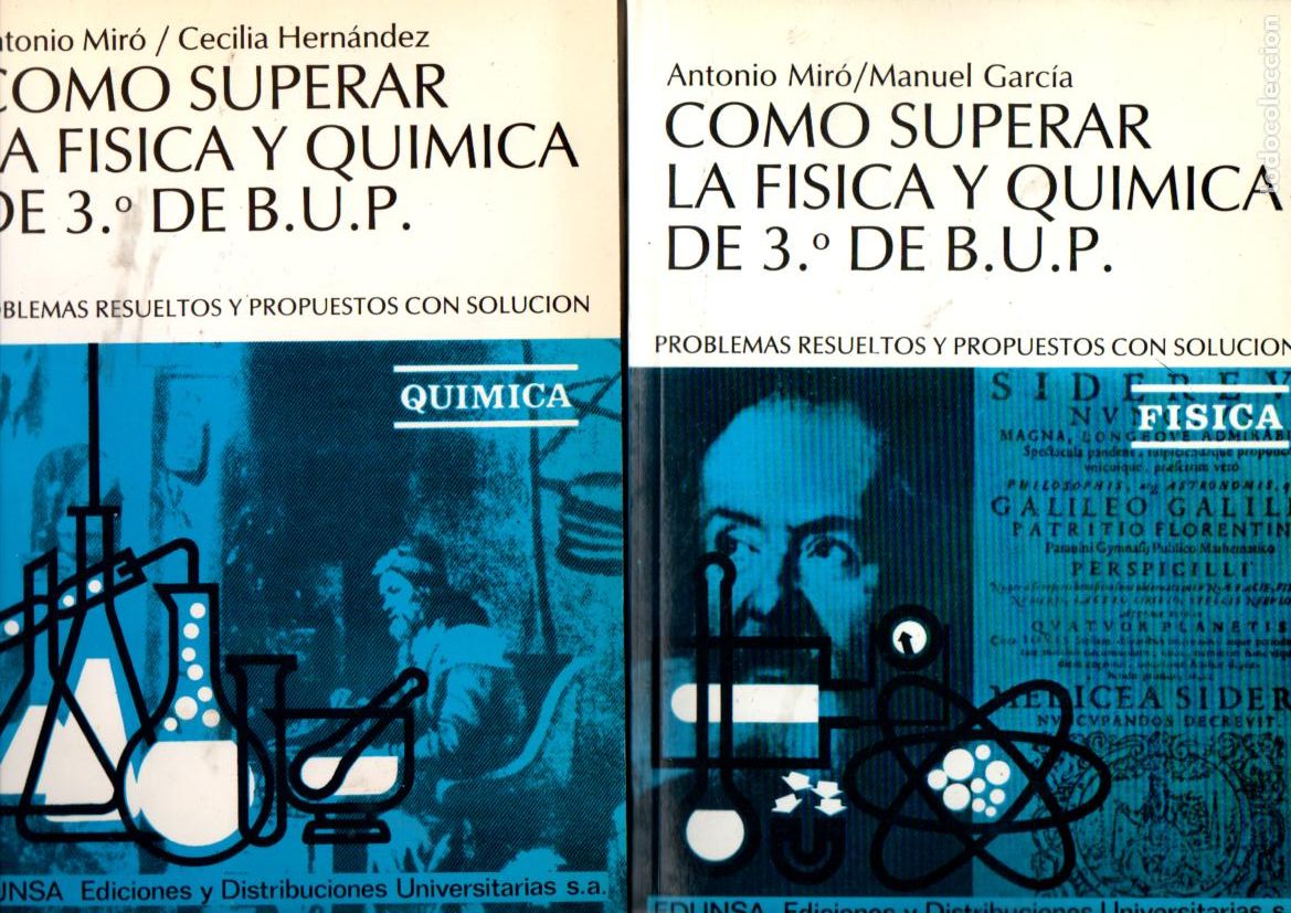 Libros de segunda mano: COMO SUPERAR LA FISICA Y QUIMICA DE 3.&ordm; DE B.U.P. MIRO / GARCIA. EDUNSA, 1995