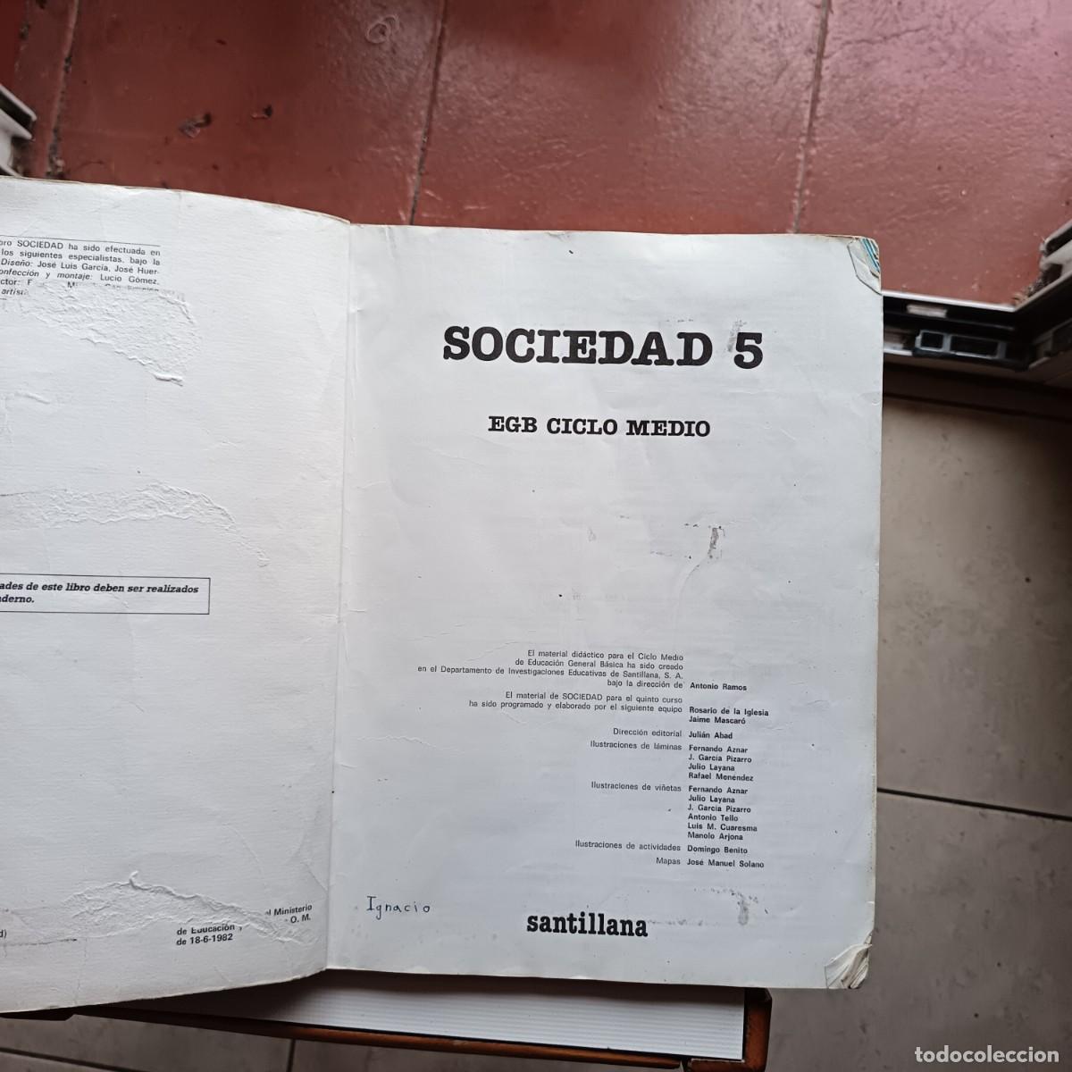 Libros de segunda mano: LIBRO TEXTO EGB SOCIEDAD 5 ED SANTILLANA - Foto 5