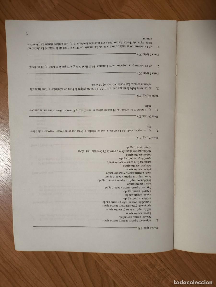 Libros de segunda mano: Acr&oacute;polis Griego- Solucionario - Foto 3