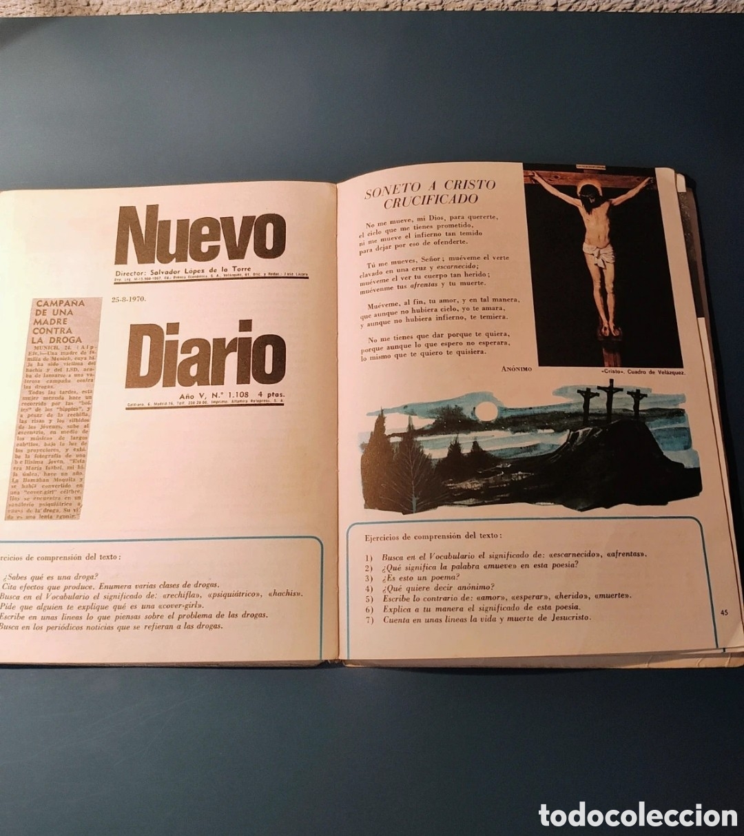 Libros de segunda mano: Libro &rdquo;Tiempo para leer&rdquo; a&ntilde;os 70 - Foto 4