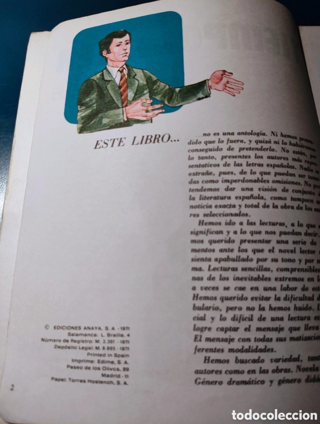 Libros de segunda mano: Libro &rdquo;Tiempo para leer&rdquo; a&ntilde;os 70 - Foto 6