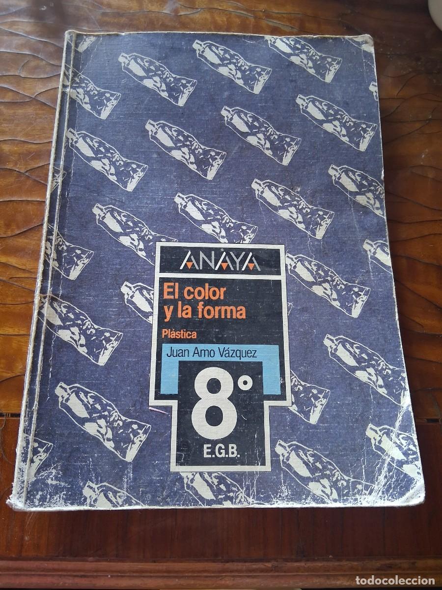 Libros de segunda mano: Libro PL&Aacute;STICA EL COLOR Y LA FORMA dise&ntilde;o 8 EGB ANAYA a&ntilde;o 1984