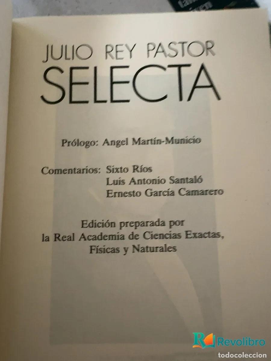 Libros de segunda mano: Selecta - Julio Rey Pastor - Foto 3