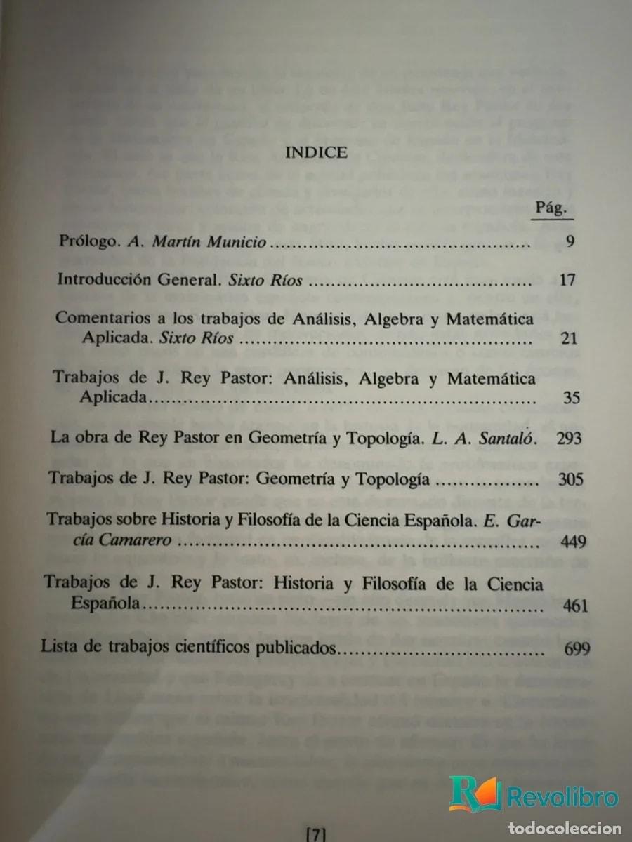 Libros de segunda mano: Selecta - Julio Rey Pastor - Foto 5