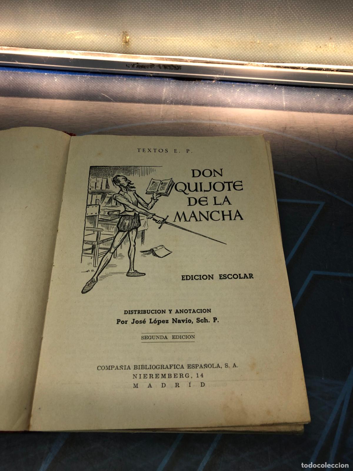 Libros de segunda mano: Don Quijote De La Mancha, Edici&oacute;n Escolar, 1963 - Foto 3