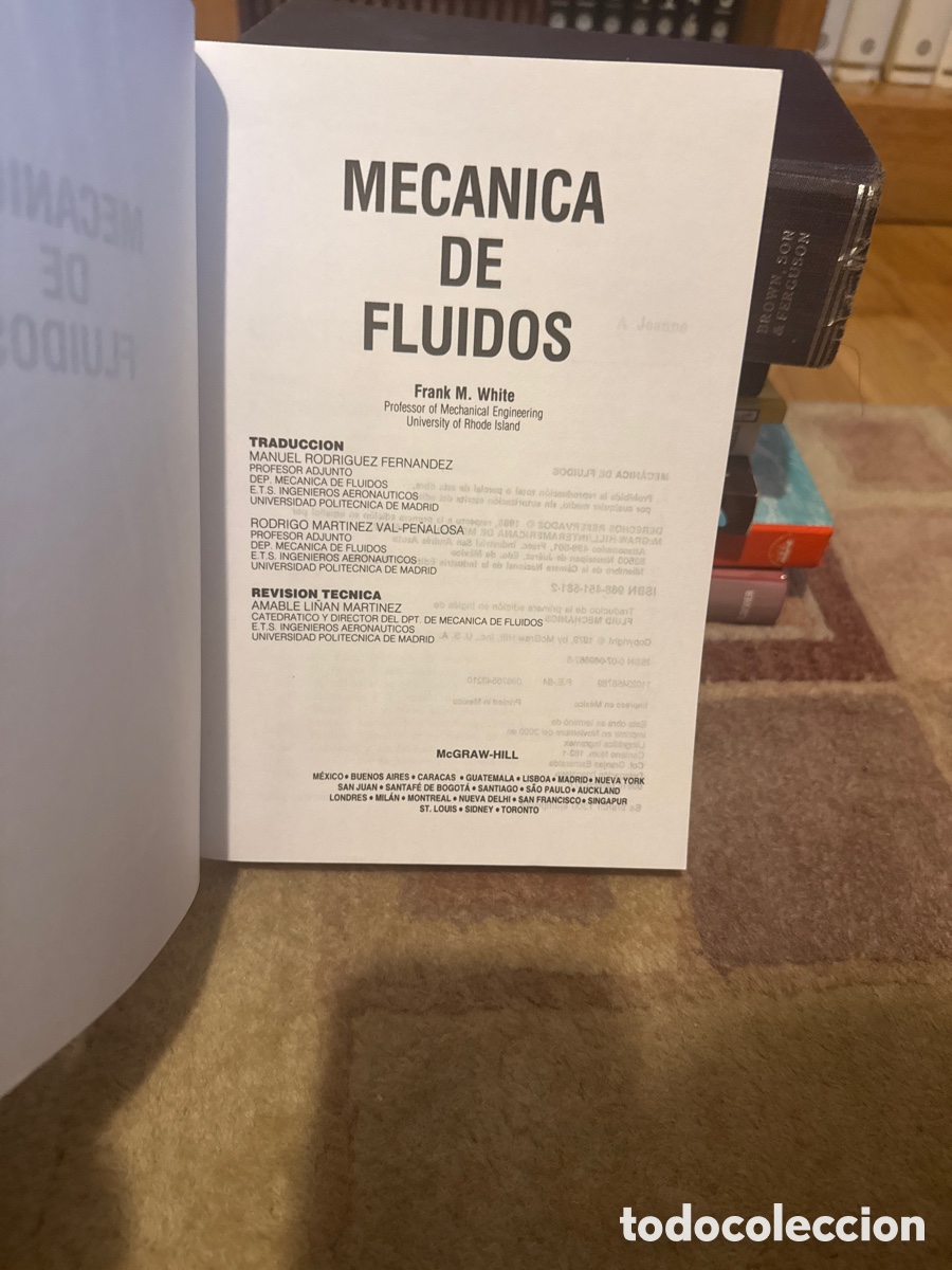 Libros de segunda mano: Mec&aacute;nica de Fluido. Frank M. White - Foto 2