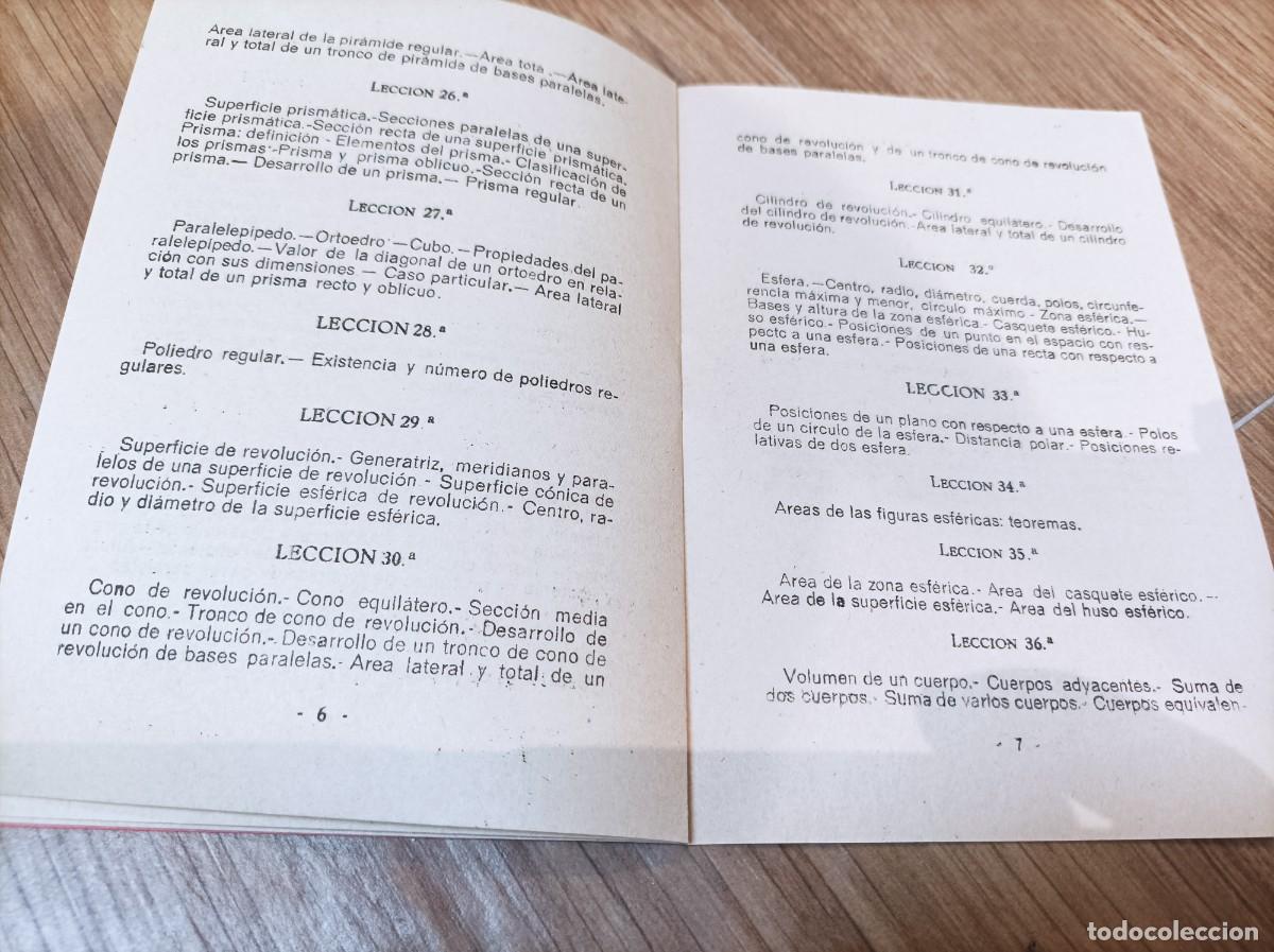 Libros de segunda mano: MATEMATICAS CUARTO CURSO DE BACHILLERATO 1958 - DANIEL MORALES LOPEZ - Foto 10