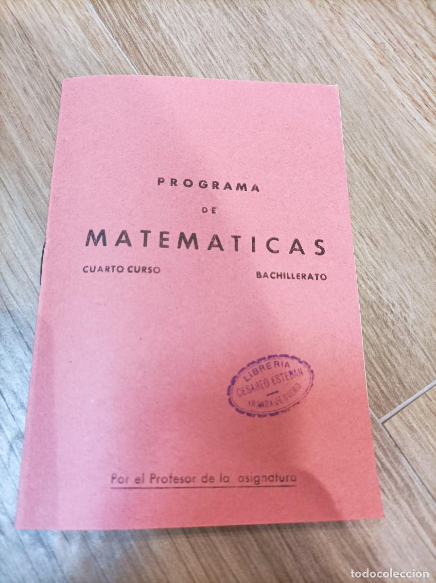 Libros de segunda mano: MATEMATICAS CUARTO CURSO DE BACHILLERATO 1958 - DANIEL MORALES LOPEZ - Foto 6