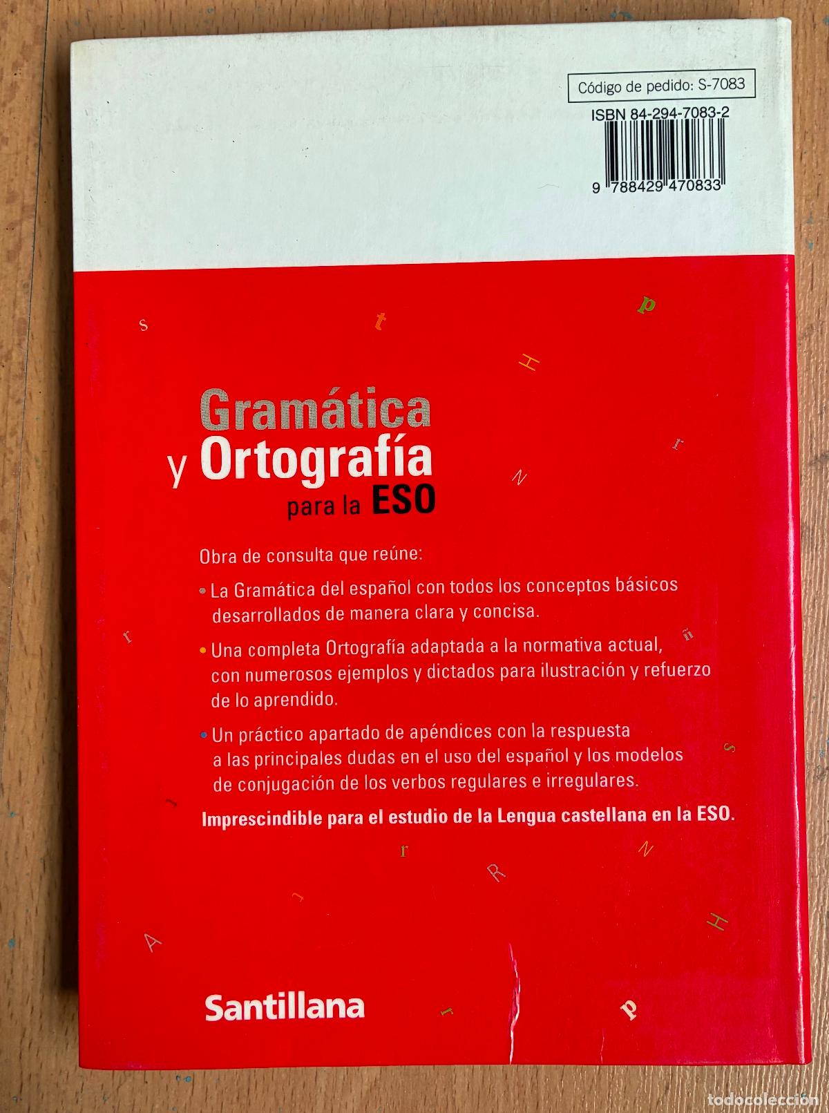 Libros de segunda mano: GRAMATICA Y ORTOGRAFIA PARA LA ESO, Santillana - Foto 2