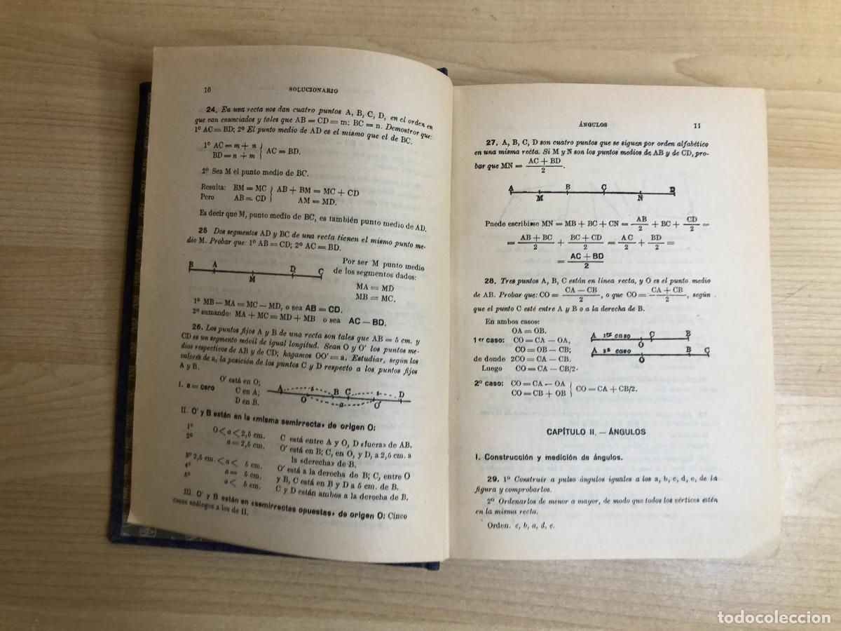 Libros de segunda mano: Solucionario Geometr&iacute;a Tercer Grado Ediciones Bru&ntilde;o 1958 ejercicios y problemas - Foto 8
