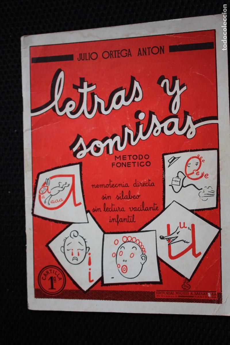 Libros de segunda mano: 1&ordf; CARTILLA METODO FONETICO 1960 - LETRAS Y SONRISAS - JULIO ORTEGA ANTON